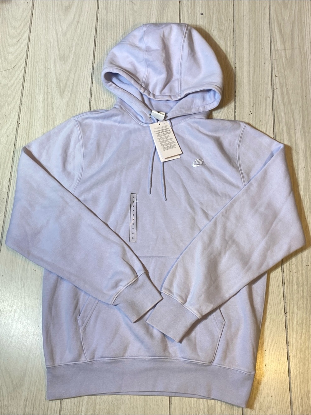 Nike Sportswear Club Fleece Full Zip Hoodie Purple Lavender Mens Small NWT